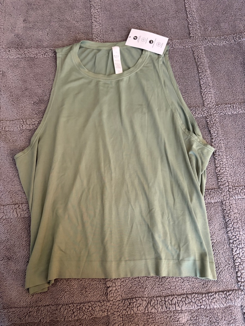 avocado Sage Green Sleeveless Scoop Neck Tank